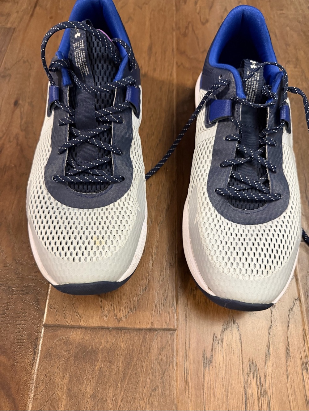 Under Armour Kids Mesh Sneakers - Navy & Light Gray